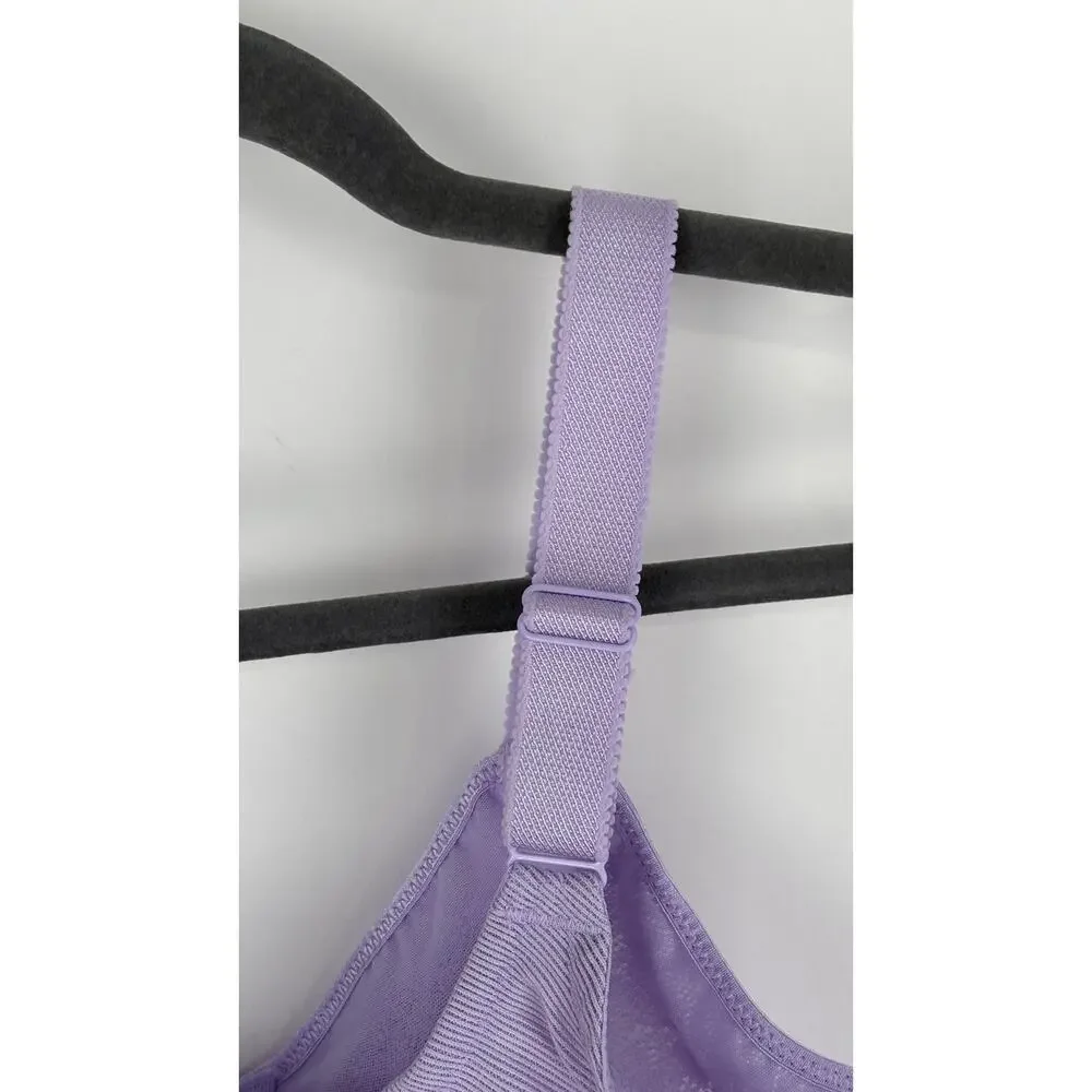 Wacoal Visual Effects Minimizer Bra Pastel Lilac Womens Size 32G New Wired